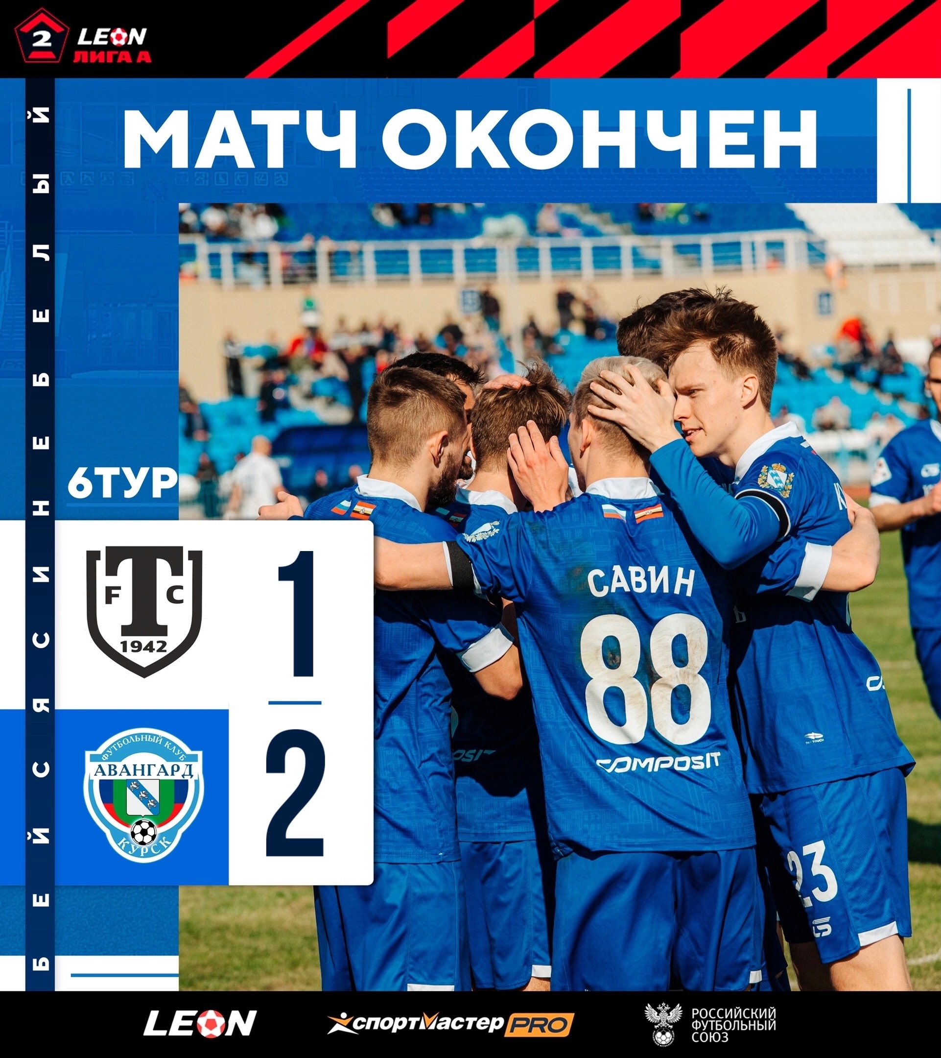 Торпедо-Миасс  - Авангард 1:2